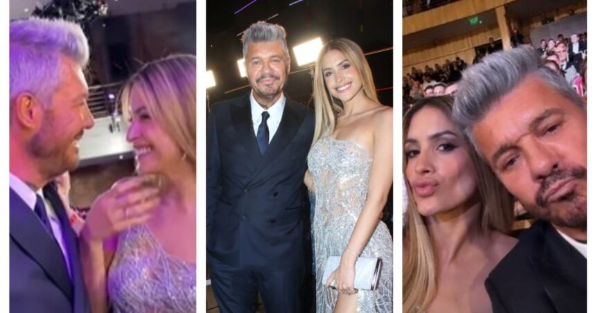 Marcelo Tinelli y Milett Figueroa en los Martín Fierro de la Moda: looks, premio, besos y declaración de amor