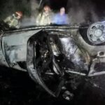 Tragedia en Rufino: dos adultos y un bebé murieron cuando su auto volcó y se incendió