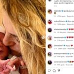 Las emotivas fotos con las que Julieta Zylberberg presentó a su hijo recién nacido