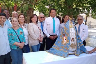 La Virgen del Valle visitó la Municipalidad de la Capital