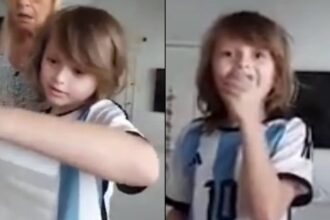 La emoción de Romeo, un niño hincha de Platense que se enteró de que viajará a ver la final de la Copa de la Liga