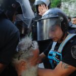 Dos detenidos alrededor de Plaza de Mayo en la primera marcha piquetera y de la izquierda al gobierno de Javier Milei