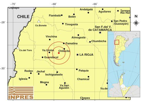 La Rioja: Este viernes se registró un sismo de 2.7