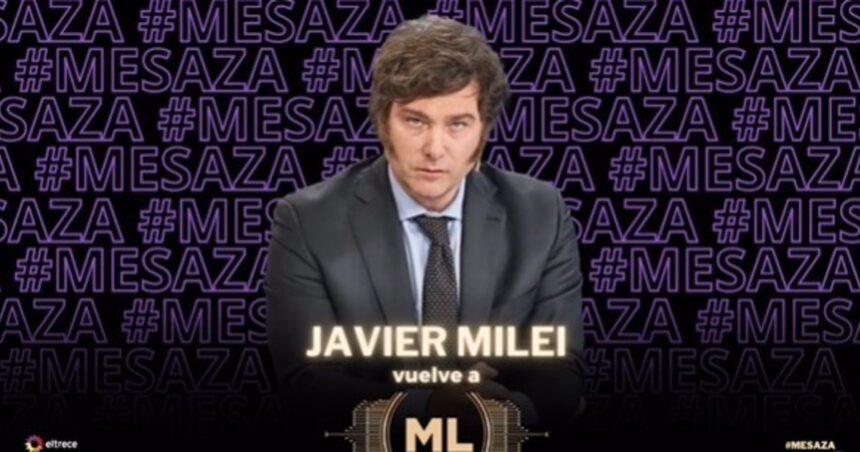 Así llegó el presidente Javier Milei a la grabación del programa de Mirtha Legrand