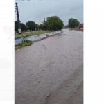 Luego de las intensas lluvias el Rio Tajamar incrementó su caudal de agua