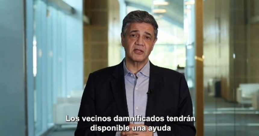 Jorge Macri puso en marcha los subsidios para los damnificados por el temporal en la Ciudad y dio detalles de cómo acceder a la ayuda