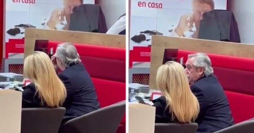 Alberto Fernández se hizo viral por un video que lo muestra abriendo una cuenta bancaria en un exclusivo barrio de Madrid