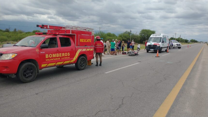 Un automovilista embistió a una moto por Ruta Nacional 38