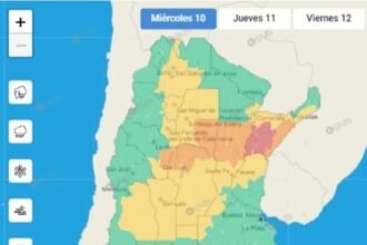 Alertas amarilla, naranja y roja por lluvias fuertes en 16 provincias, incluida La Rioja