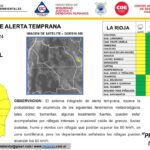 El Servicio Meteorológico Nacional, emitió alerta amarilla para este jueves en La Rioja