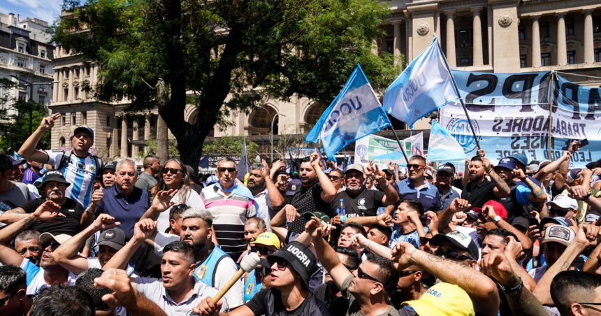 El Gobierno le reclamó al Sindicato de Camioneros que pague más de 40 millones de pesos por los gastos de la protesta en Tribunales