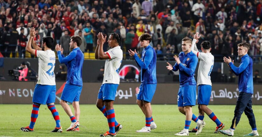 En Arabia Saudita el público cantó por Messi en el triunfo de Barcelona sobre Osasuna por la Supercopa de España