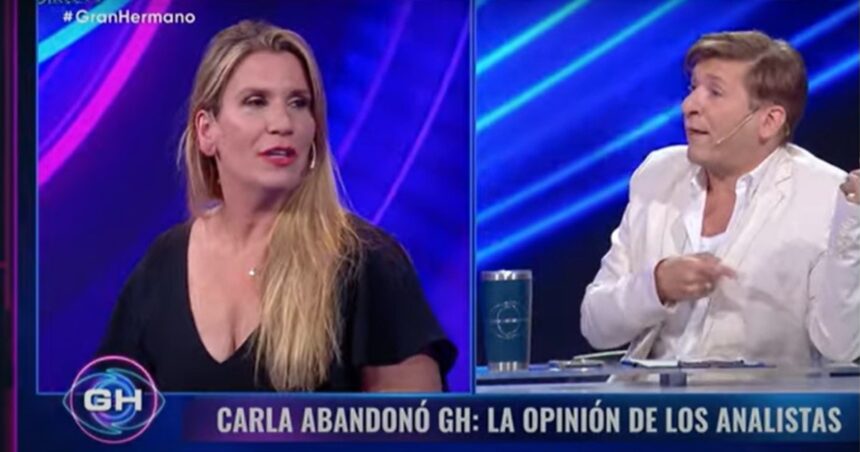 Gran Hermano: Carla abandonó la casa y fue duramente criticada por los panelistas del debate