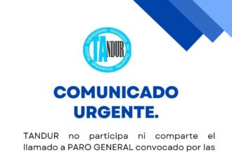 TAndur no adhiere al paro convocado para el 24 de enero