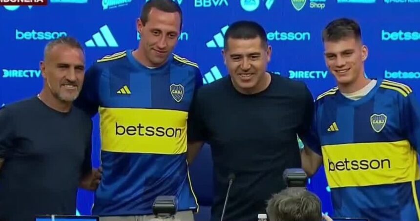 La crítica de Riquelme a River en la presentación de Lema y Zenón como refuerzos de Boca: “Cada pretemporada será en nuestro país”