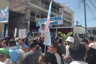 Gran convocatoria durante la marcha de la CGT en La Rioja