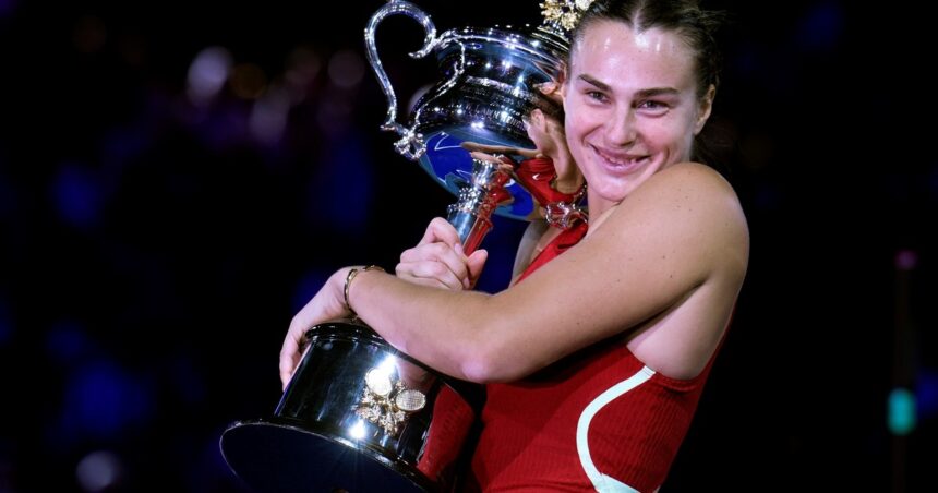 Aryna Sabalenka venció a la china Zheng Qinwen y repitió el título en el Australian Open