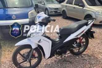 Personal policial recuperó una moto que había sido robada