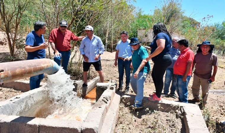 San Blas de Los Sauces: Ponen en funcionamiento una perforación para comenzar a normalizar la distribución de agua