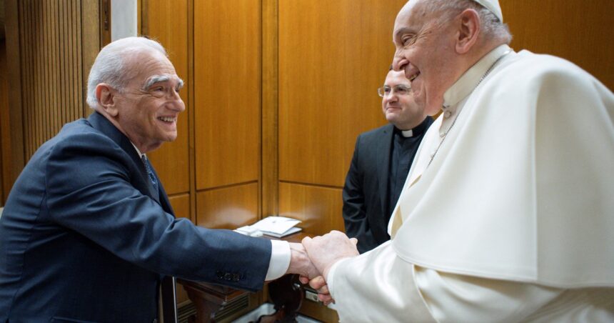 El Papa volvió a juntarse con Scorsese en El Vaticano: segunda vez en menos de un año