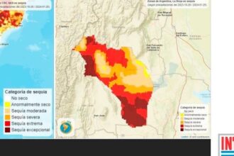 Según informe del INTA: Más de 1 millón 100 mil hectáreas son afectadas por la sequía extrema en Los Llanos y Capital