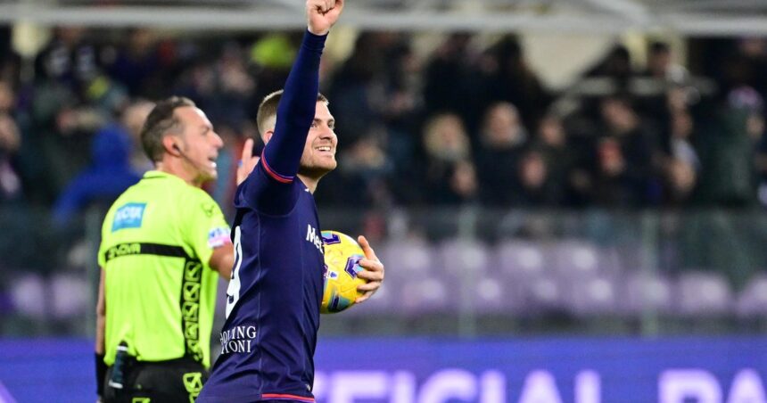 El increíble partido que Fiorentina perdió con Lecce: gol made in River de Lucas Beltrán, que se quedó con el festejo atragantado