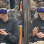 Graban a un joven usando gafas de realidad mixta en el subte y el video se hace viral: “Esto será terrible”