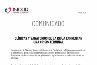 Clínicas y Sanatorios privados de La Rioja enfrentan una crisis terminal