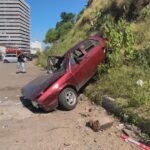 De no creer: un auto desbarrancó en Uruguay y cayó en Brasil