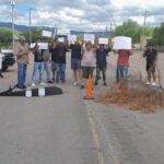 Productores de Los Llanos se manifestaron cortando rutas en reclamo por la falta de agua y por los aviones rompe tormentas