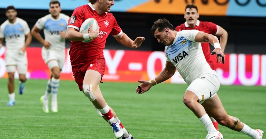 Los Pumas 7s aplastaron a España y se clasificaron a los Cuartos de Oro en Vancouver