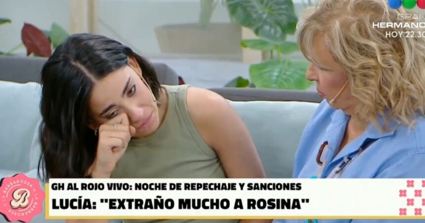 Gran Hermano: Lucía quebró en llanto y confesó su amor por Rosina