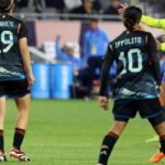 Larroquete trabó con la cabeza y Dos Santos marcó un golazo pero no alcanzó: Argentina quedó eliminada de la Copa Oro femenina