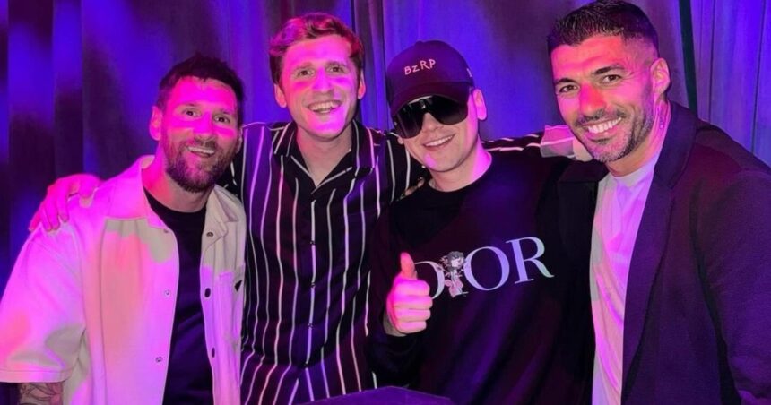 El elogio de Lionel Messi a Bizarrap en la fiesta de cumpleaños de Antonela Roccuzzo: “Sos crack…”