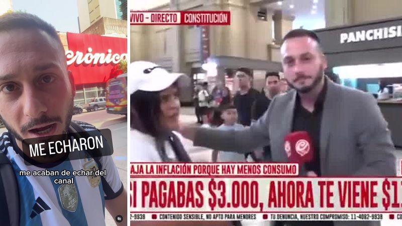 Echaron al periodista de Crónica TV que se quejó en vivo de sus condiciones de trabajo