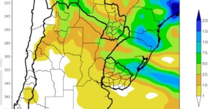 Tras las fuertes lluvias en el centro del país: habrá acumulados importantes sobre al norte del país y un marcado descenso térmico