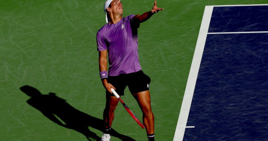 Masters 1000 de Miami: tras la lluvia, la ilusión de Báez duró muy poco contra Koepfer