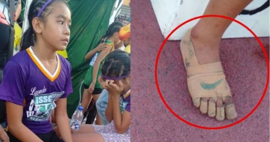 La nena que ganó 3 medallas de oro con unas zapatillas dibujadas en sus pies