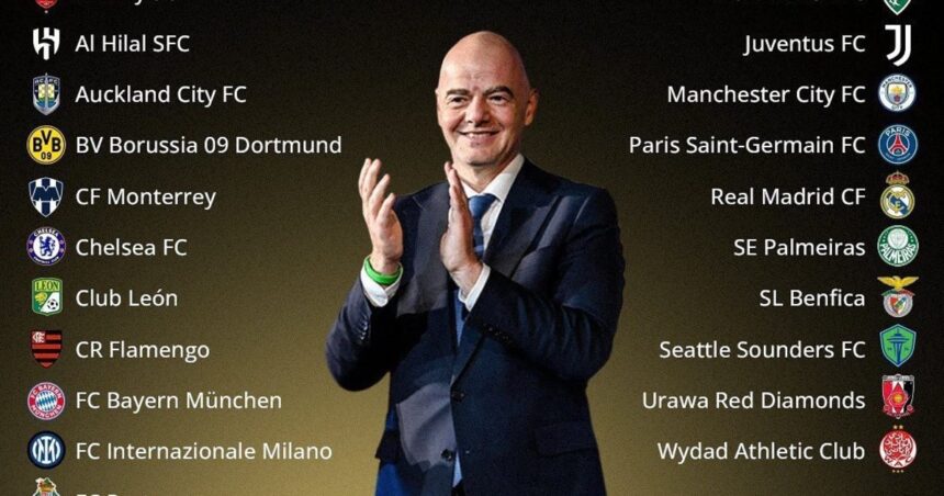 Mundial de Clubes 2025: Infantino le dio la bienvenida a 21 de los 32 clasificados al torneo que buscan River y Boca