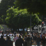 Protesta en la 9 de Julio: la Policía aplicó el protocolo antipiquete, liberó la calle y hay ocho detenidos