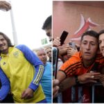 River y Boca ya llegaron a Córdoba en medio de la pasión de los hinchas que ya iniciaron la vigilia antes del Superclásico de la Copa de la Liga