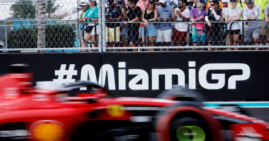 Ferrari vuelve a hacerse azul en el GP de Miami: por qué la escudería italiana cambia de color al llegar a EE.UU.