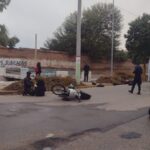 Choque de motocicletas por Calle Julio César Corzo