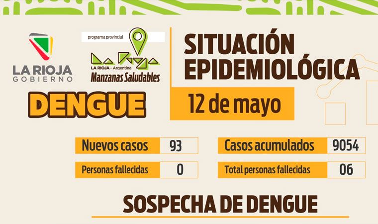 Domingo 12 de Mayo: Informe situación sanitaria por dengue