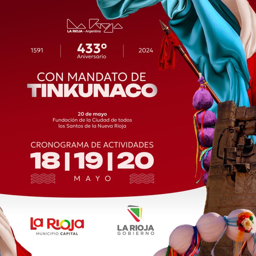 La Rioja se prepara para su 433 aniversario con una grilla de actividades para toda la familia