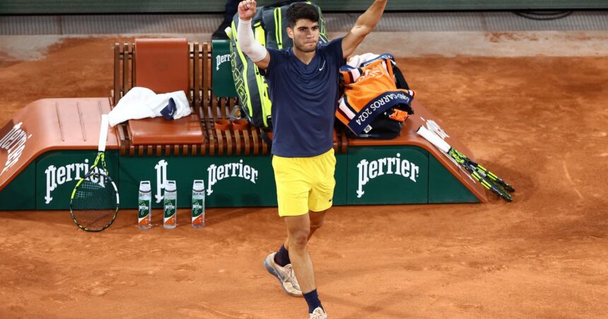 Roland Garros 2024, día 1: brillante debut de Carlos Alcaraz y eliminación para el argentino Tirante en una maratón