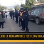 Ex trabajadores de Textilcom protestaron en la residencia del gobernador