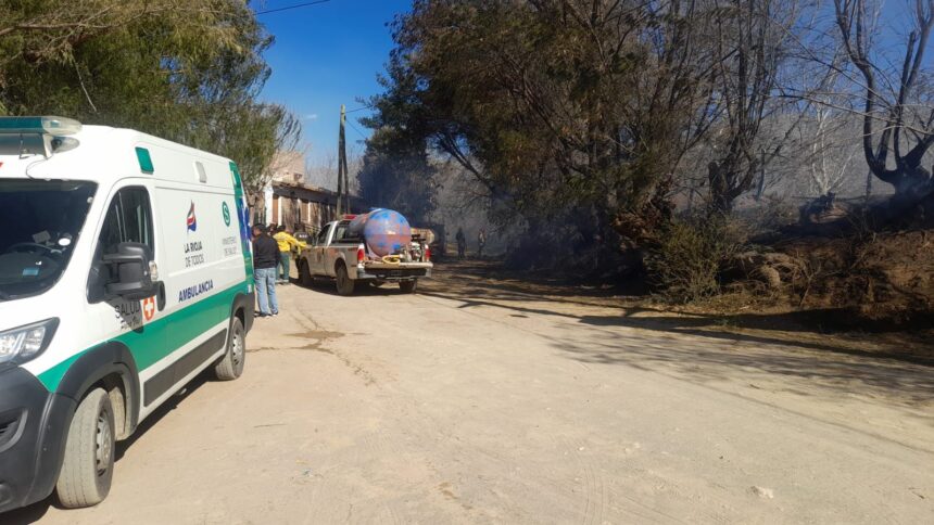 Famatina: Incendio forestal en el Distrito Plaza Vieja