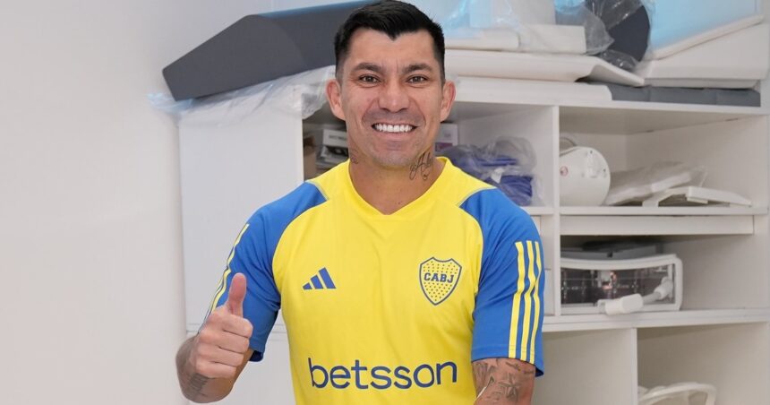 Gary Medel y su primera foto como jugador de Boca: el referente que pidió Riquelme y pega la vuelta tras 13 años