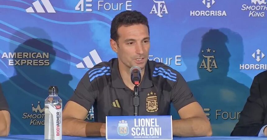 Lionel Scaloni no dio la lista para la Copa América pero adelantó que “Garnacho va a estar”